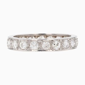 French Diamonds Platinum Wedding Ring, 1925
