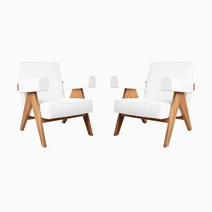 053 Capitol Complex Chairs by Pierre Jeanneret for Cassina, Set of 2