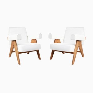 Set of 053 Capitol Complex Chairs by Pierre Jeanneret for Cassina