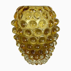 Yellow Murano Lenti Glass Vase Element attributed to Ercole Barovier and Toso, Italy, 1960s