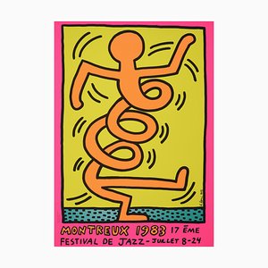 Keith Haring, Montreux Jazz Festival, 1983, Original Siebdruck Poster