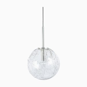 Large Murano Ball Pendant Light attributed to Doria, Germany, 1970s