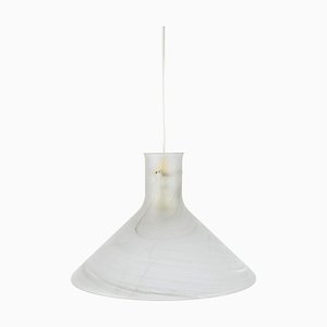 Large Glass Pendant Light attributed to Peill & Putzler, Germany, 1970s