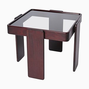 Mesa de centro cuadrada de Gianfranco Frattini para Cassina, Italia, años 70