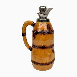 Bamboo Thermos Decanter by Aldo Tura for Macabo, Italy, 1950s