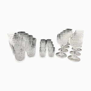 Verres Vintage en Cristal, Set de 24