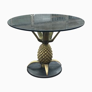 Pineapple Table in Brass from Maison Jansen, 1970s