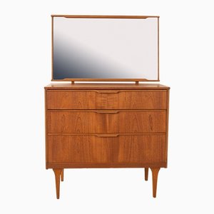Teak Chest of Drawers with Mirror from Austinsuite, 1960s