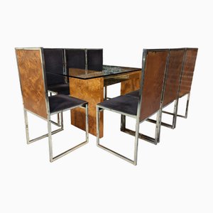 Dining Table and Chairs from Fratelli Orsenigo, 1970s, Set of 7