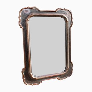 Specchio barocco in legno e argento, Italia, anni '40