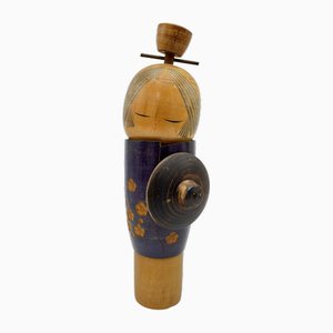 Poupée Sosaku Kokeshi par Sadao Kishi, Japon, 1960s