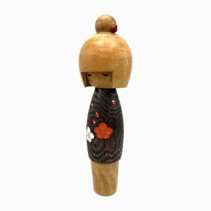 Muñeca Sosaku Kokeshi japonesa de Usaburo, años 60