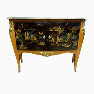 Marquetry and Chinese Lacquer Buffet