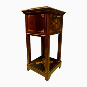 Charles X Side Table in Rosewood and Boxwood Marquetry