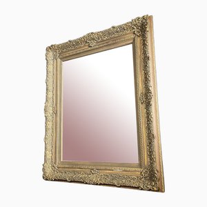 Specchio grande antico con cornice dorata, inizio XX secolo