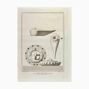 Aniello Cataneo, Roman Objects, Etching, 18th Century