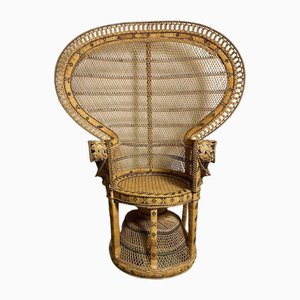 Rattan Peacock Chair, 1970s