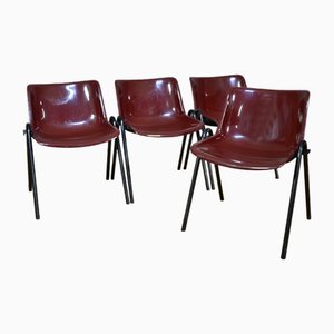 Modus Desk Chairs by Osvaldo Borsani for Tecno, 1970s, Set of 4