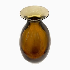 Versenkte Dekorative Vase von Flavio Poli, 1950er