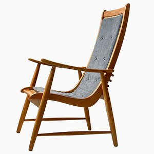 Adjustable Lounge Chair attributed to Jacob Müller for Wohnhilfe, 1950s