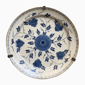 Antique Earthenware Dish from Delft, 1700s