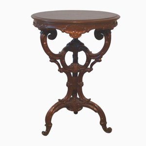 Rococo-Style Table in Mahogany