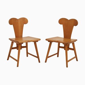 Kleeblatt Stühle von Möbel Simmen, 1930er, 2er Set