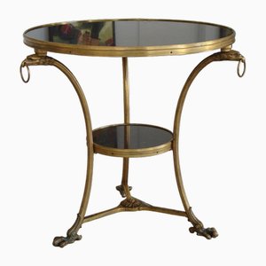 French Louis XIV Style Gueridon Table in Gilt Metal