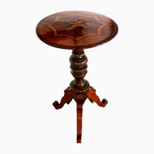 Table Antique en Acajou avec Intarsia