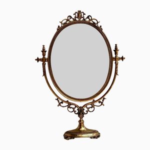 Vintage French Gilt Bronze Mirror, 1950s