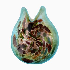 Murano Schale aus Polychromem mundgeblasenem Kunstglas, 1960er