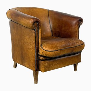 Vintage Sheep Leather Apeldoorn Tub Club Chair