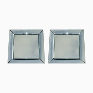 Specchi da parete Caadre quadrati di Philippe Starck per Fiam, set di 2