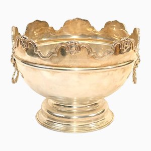 Coppa da punch o refrigeratore per champagne placcato in argento di Monteith