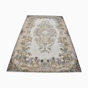 Oushak Rug with Floral Pattern