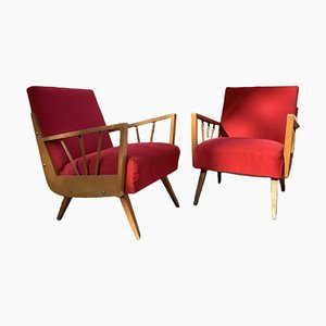 Mid-Century Lounge Armchairs, Set of 2