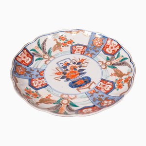 Piatto Imari vittoriano in ceramica dipinta a mano, Giappone, inizio XX secolo