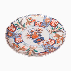 Victorian Japanese Imari Plate in Hand-Painted Ceramic, 1900s