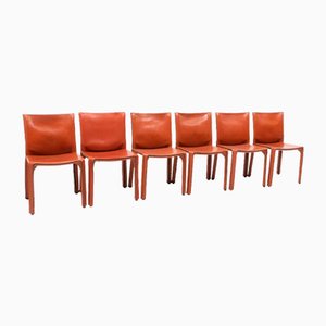 CAB 412 Chairs by Mario Bellini for Cassina, 1980s, Set of 6