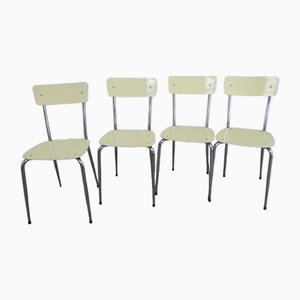 Yellow Formica Chairs, Set of 4