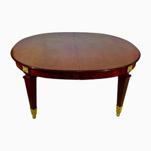 Art Nouveau Oval Dining Table in Mahogany, 1920s