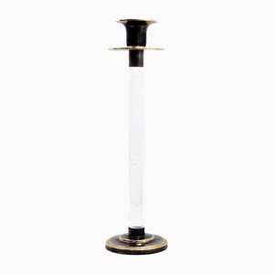 Brass and Acrylic Glass Candleholder, 1960s