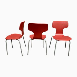 Children's Chairs by Arne Jacobsen for Fritz Hansen, 1960s, Set of 6