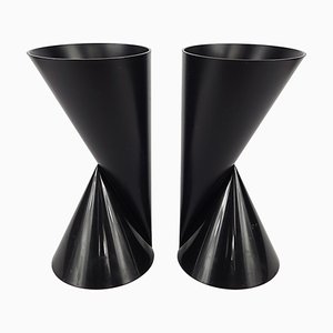 Post-Modern Vase2 Plastic Vases by Paul Baars, 1997, Set of 2