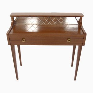 Mahogany Console Table from Glas & Trä Hovmantorp, Sweden, 1950s