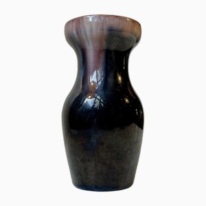 Vaso Art Noveau in ceramica smaltata di Michael Andersen & Sons, anni '10