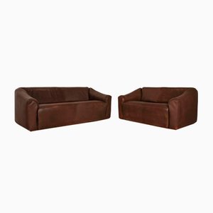 DS 47 3-Seater and 2-Seater Sofa in Brown Leather from de Sede, Set of 2