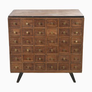 Double-Sided Apothecary Cabinet with 72 drawers