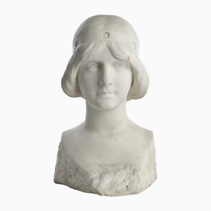 Alphonse Emmanuel Moncel, Bust, 1890s, Marble