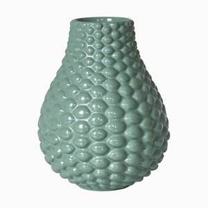Green Celadon Glazing Budded Stoneware Vase attributed to Axel Salto, Denmark, 1930s
